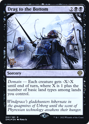 Drag to the Bottom (PRE-91S) - Dominaria United Promos Foil