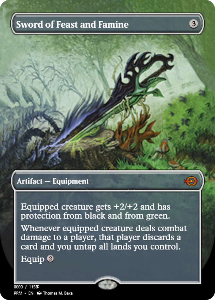 Sword of Feast and Famine (PRM-82848) - Magic Online Promos Foil
