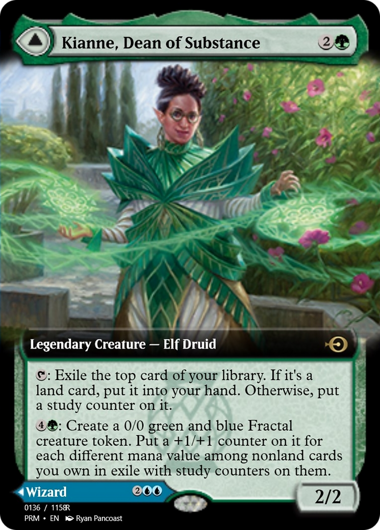 Kianne, Dean of Substance // Imbraham, Dean of Theory (PRM-90244) - Magic Online Promos Foil