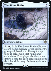The Stone Brain (PRE-247S) - The Brothers' War Promos Foil