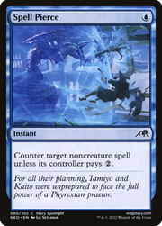 Spell Pierce (NEO-080) - Kamigawa: Neon Dynasty Foil