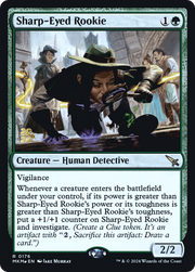Sharp-Eyed Rookie (PRE-176) - Murders at Karlov Manor Promos Foil
