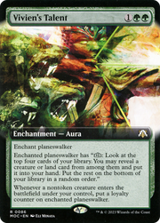 Vivien's Talent (MOC-086) - March of the Machine Commander: (Extended Art) Foil