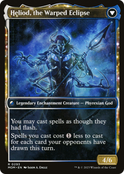 Heliod, the Radiant Dawn // Heliod, the Warped Eclipse (MOM-293) - March of the Machine: (Showcase, enchantment) Foil
