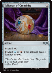 Talisman of Creativity (TDC-330) - Commander: Tarkir: Dragonstorm