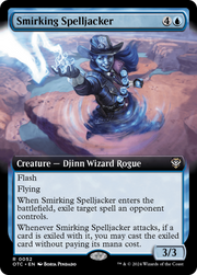 Smirking Spelljacker (OTC-052) - Outlaws of Thunder Junction Commander: (Extended Art)