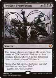 Profane Transfusion (CMR-145) - Commander Legends