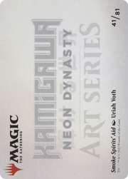 Smoke Spirits' Aid // Smoke Spirits' Aid (ANEO-041) - Neon Dynasty Art Series (Borderless) Foil