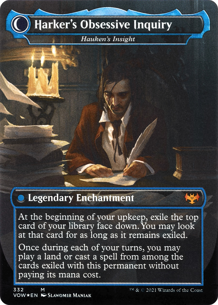 Jacob Hauken, Inspector // Hauken's Insight (VOW-332) - Innistrad: Crimson Vow: (Double Faced Transform) (Borderless)