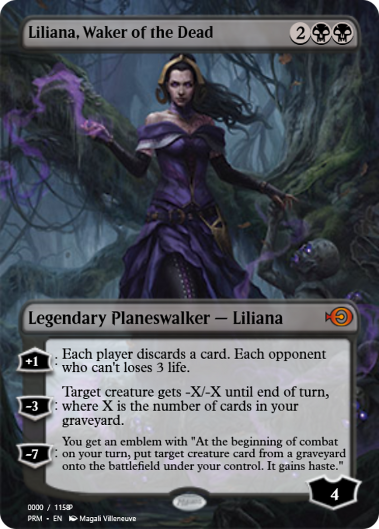 Liliana, Waker of the Dead (PRM-85936) - Magic Online Promos Foil