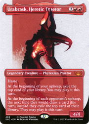 Urabrask, Heretic Praetor (ONE-468) - Streets of New Capenna (Borderless) Foil