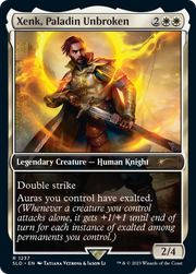 Rashel, Fist of Torm (SLD-1237) - Secret Lair Drop / Xenk, Paladin Unbroken Foil
