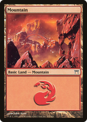 Mountain (CHK-302) - Champions of Kamigawa Foil