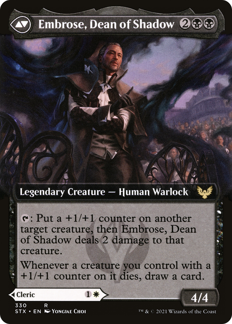 Shaile, Dean of Radiance // Embrose, Dean of Shadow (STX-330) - Strixhaven: School of Mages: (Extended Art)