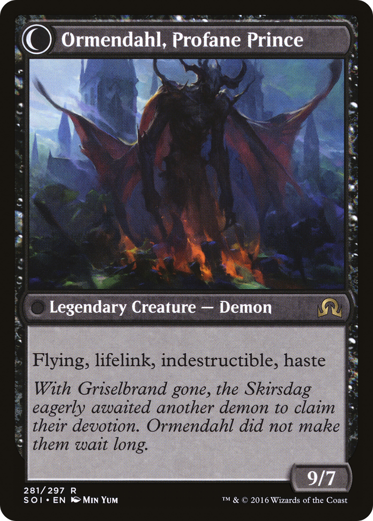 Westvale Abbey // Ormendahl, Profane Prince (SOI-281) - Shadows over Innistrad: (Double Faced Transform) Foil