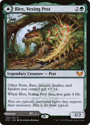 Blex, Vexing Pest // Search for Blex (STX-148) - Strixhaven: School of Mages
