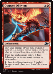 Outpace Oblivion (DFT-139) - Aetherdrift: (enchantment) Foil