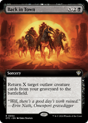 Back in Town (OTC-054) - Outlaws of Thunder Junction Commander: (Extended Art)