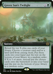 Green Sun's Twilight (ONE-391) - Phyrexia: All Will Be One: (Extended Art) Foil