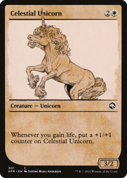 Celestial Unicorn (AFR-301) - Adventures in the Forgotten Realms: (Showcase) Foil