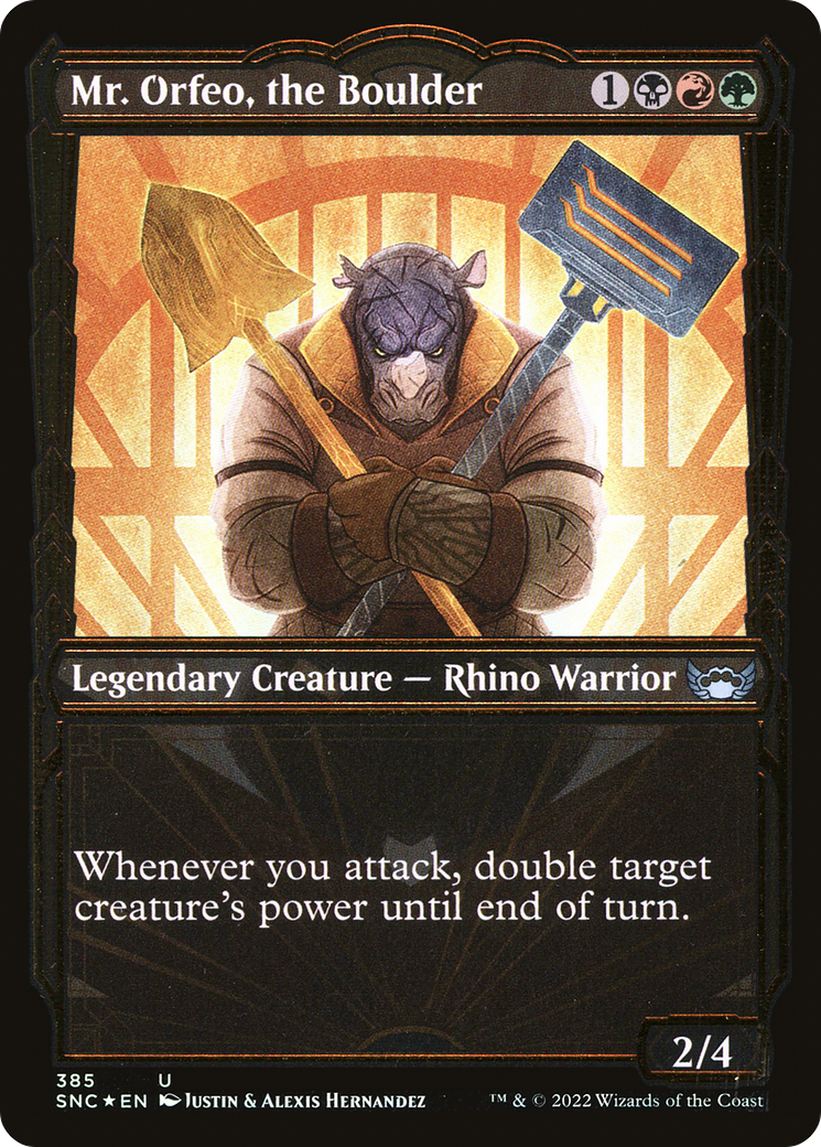 Mr. Orfeo, the Boulder (SNC-385) - Streets of New Capenna: (Showcase) Foil