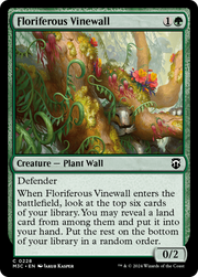Floriferous Vinewall (M3C-228) - Modern Horizons 3 Commander Foil