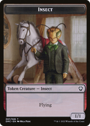 Insect (TDMU-007) - Dominaria United Tokens Foil