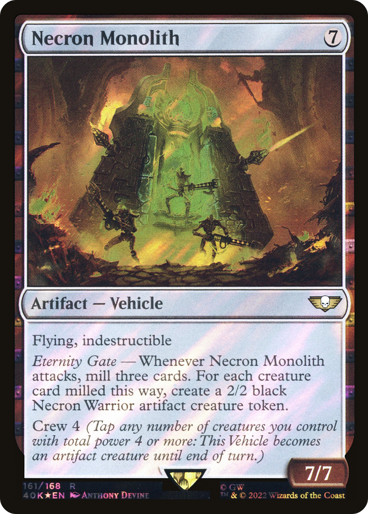 Necron Monolith (40K-161) - Warhammer 40,000 Commander Foil