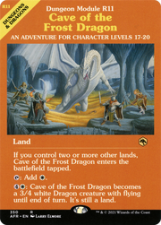 Cave of the Frost Dragon (AFR-350) - Adventures in the Forgotten Realms: (Showcase)