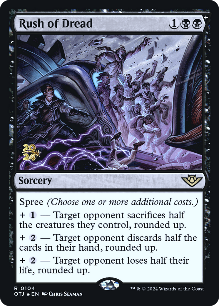 Rush of Dread (PRE-104) - Outlaws of Thunder Junction Promos Foil