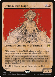 Delina, Wild Mage (AFR-317) - Adventures in the Forgotten Realms: (Showcase) Foil