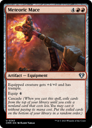 Meteoric Mace (CMM-243) - Commander Masters Foil