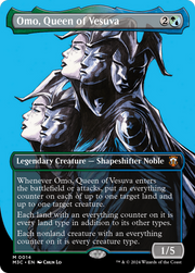 Omo, Queen of Vesuva (M3C-014) - Modern Horizons 3 Commander (Borderless) Foil