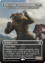 Huntmaster Liger (IKO-370) - Ikoria: Lair of Behemoths / King Caesar, Ancient Guardian (Borderless) Foil