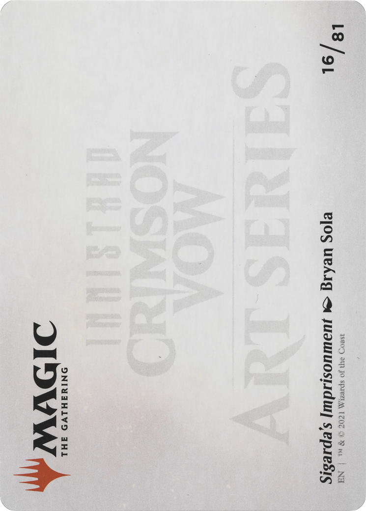 Sigarda's Imprisonment // Sigarda's Imprisonment (AVOW-016) - Crimson Vow Art Series (Borderless)