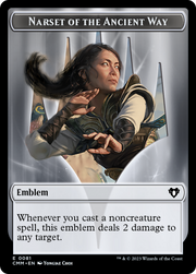 Narset of the Ancient Way Emblem (TCMM-081) - Commander Masters Tokens