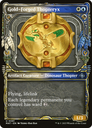 Gold-Forged Thopteryx (MAT-081) - March of the Machine: The Aftermath: (Showcase) Foil