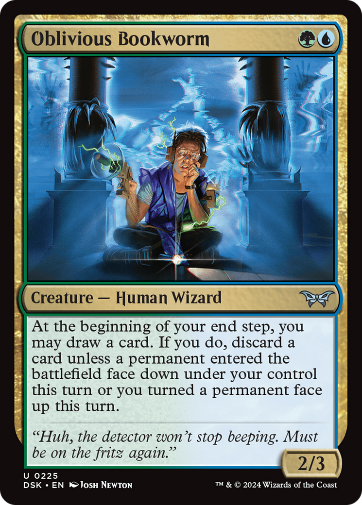 Oblivious Bookworm (DSK-225) - Duskmourn: House of Horror Foil
