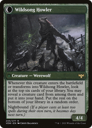 Howlpack Piper // Wildsong Howler (VOW-205) - Innistrad: Crimson Vow: (Double Faced Transform) Foil