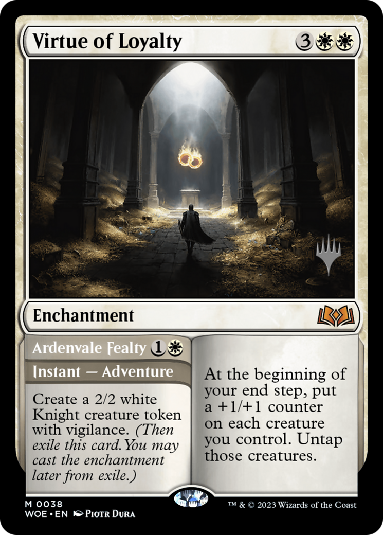 Virtue of Loyalty // Ardenvale Fealty (PPWOE-038) - Wilds of Eldraine Promos