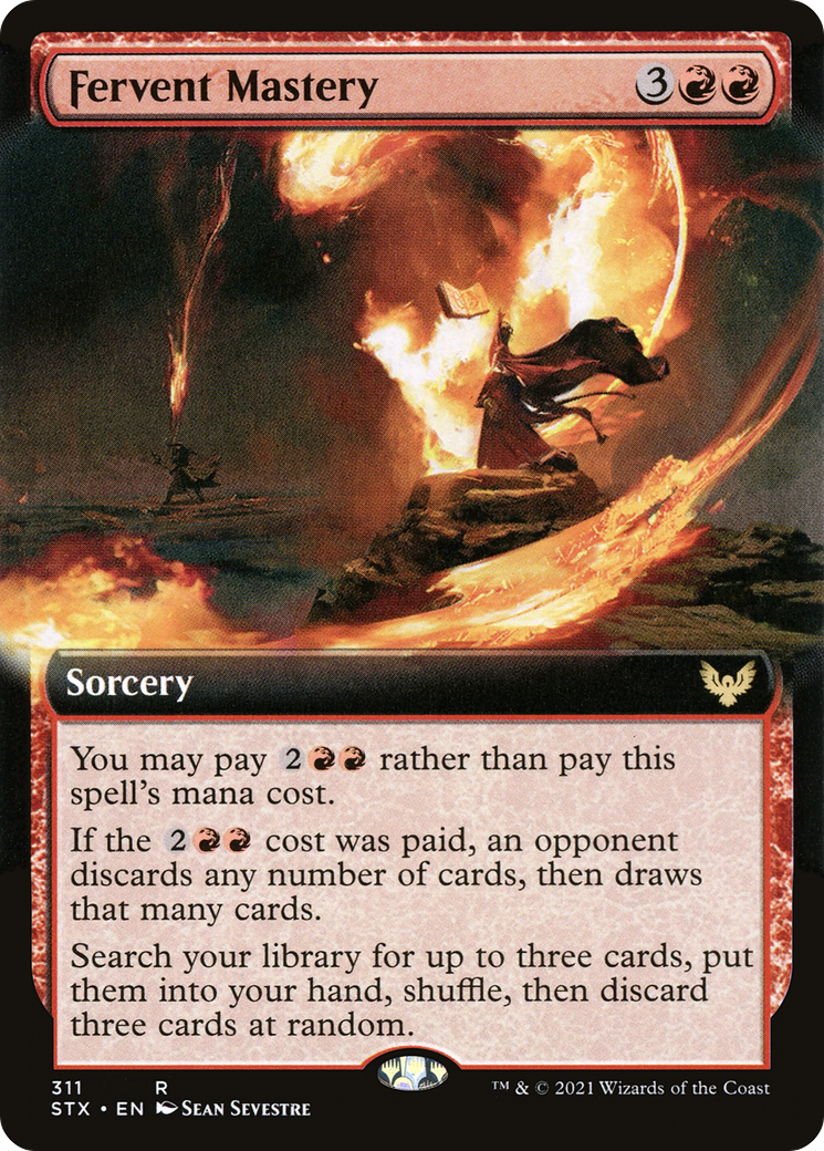 Fervent Mastery (STX-311) - Strixhaven: School of Mages: (Extended Art)