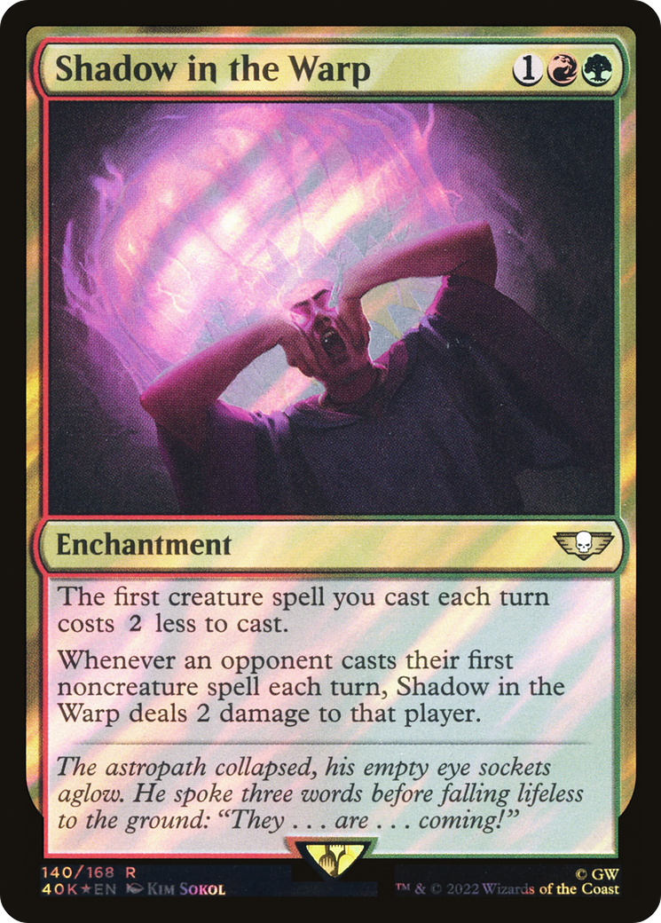 Shadow in the Warp (40K-140) - Warhammer 40,000 Commander Foil
