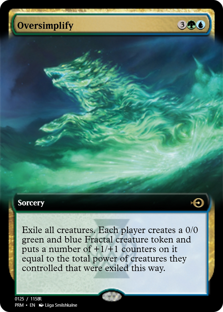 Oversimplify (PRM-90222) - Magic Online Promos Foil