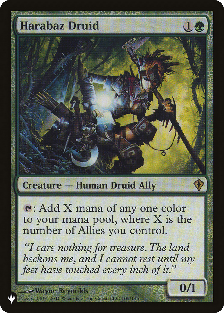 Harabaz Druid (LIST-105) - The List