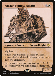 Nadaar, Selfless Paladin (AFR-303) - Adventures in the Forgotten Realms: (Showcase)