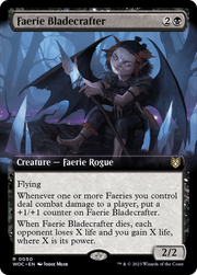 Faerie Bladecrafter (WOC-050) - Wilds of Eldraine Commander: (Extended Art)