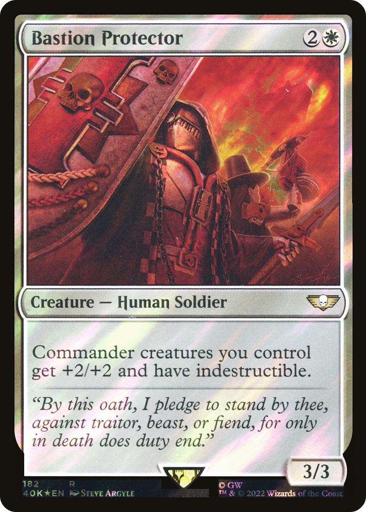 Bastion Protector (40K-182) - Warhammer 40,000 Commander Foil