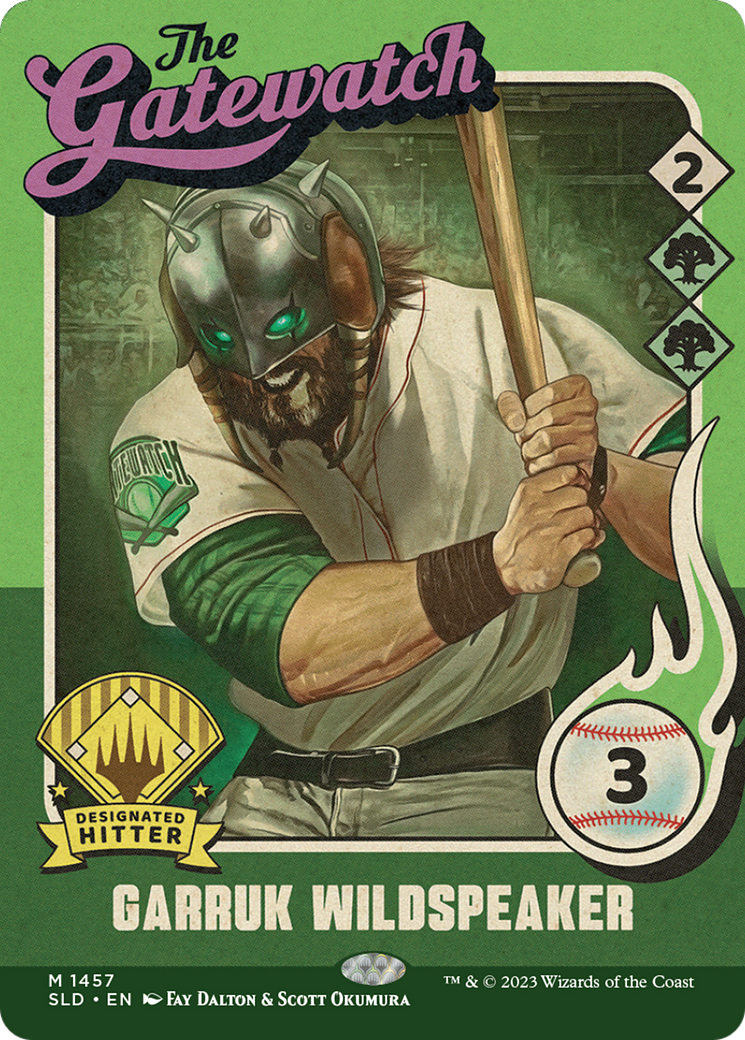 Garruk Wildspeaker // Garruk Wildspeaker (SLD-1457) - Secret Lair Drop: (Full Art) (Borderless) Foil