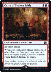 Curse of Shaken Faith (PRE-134S) - Innistrad: Midnight Hunt Promos Foil