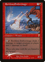 Reckless Embermage (7ED-212★) - Seventh Edition Foil